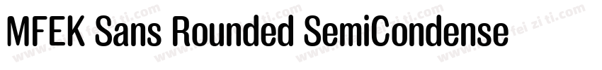 MFEK Sans Rounded SemiCondensed Sem字体转换